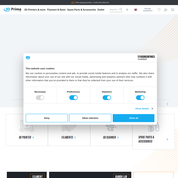 3dprima.com website