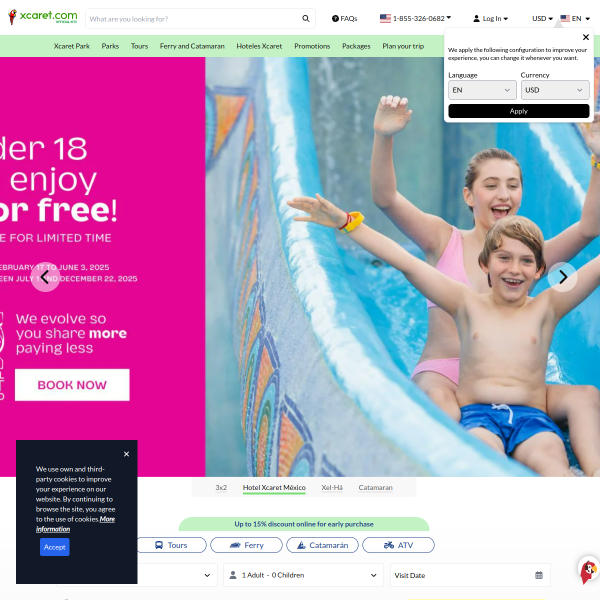 xcaret website