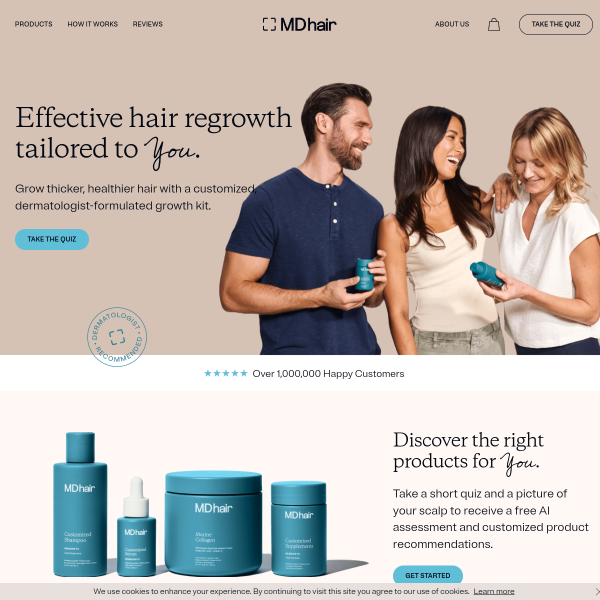 mdhair.co website