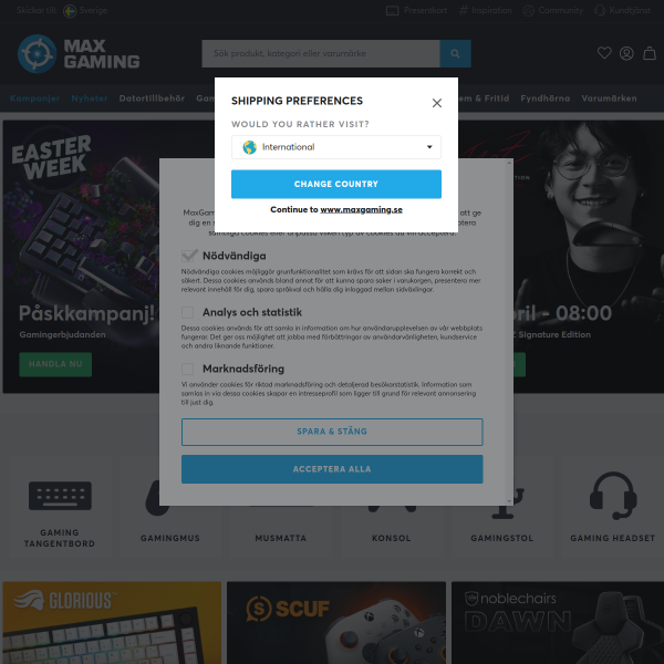 maxgaming.se website