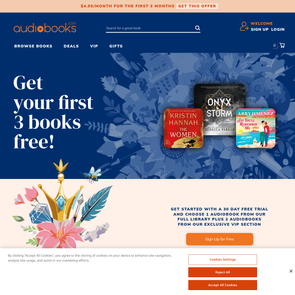 Audiobooks.com website