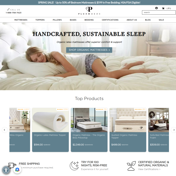 plushbeds website