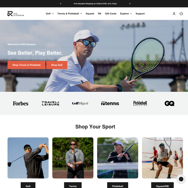 riaeyewear.com website