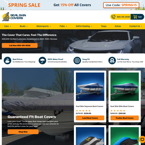 sealskincovers website