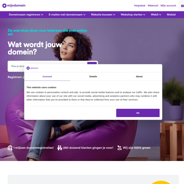mijndomein.nl website
