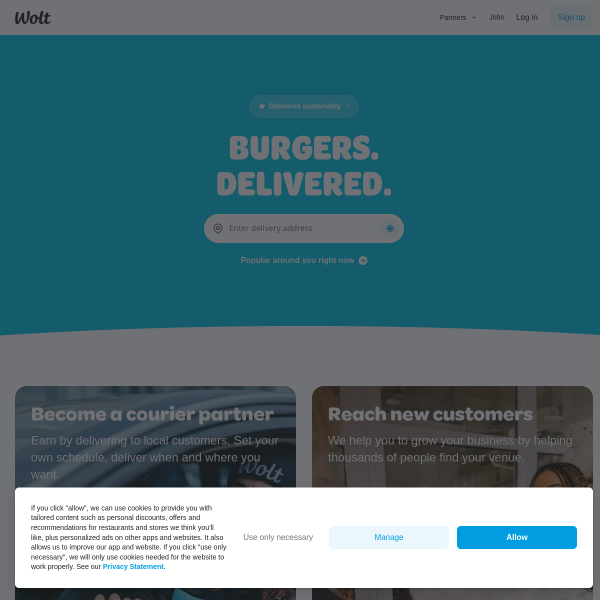 wolt.com website