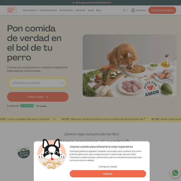 dogfydiet.com website