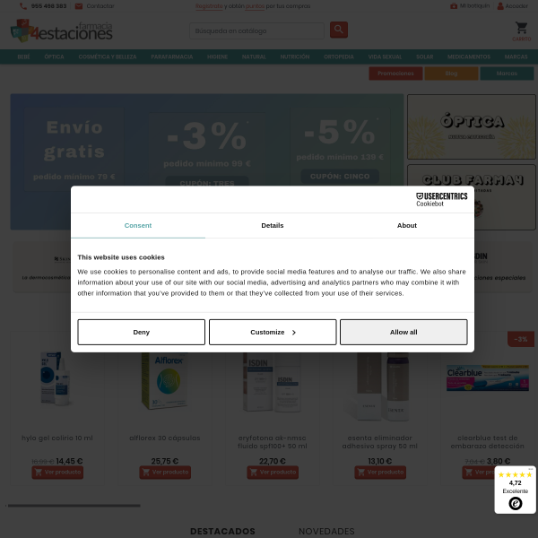 farmacia4estaciones.es website