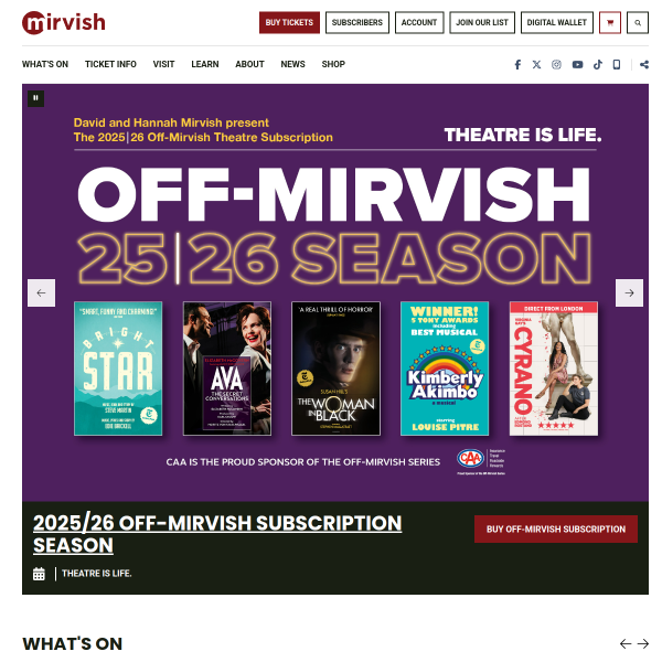 mirvish website