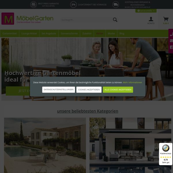 moebelgarten.com website