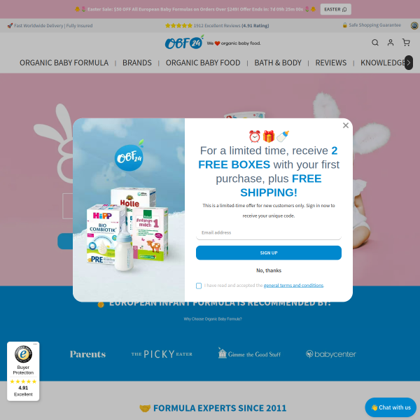 organicbabyfood24 website