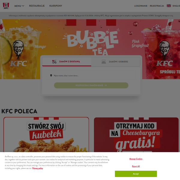 kfc.pl website