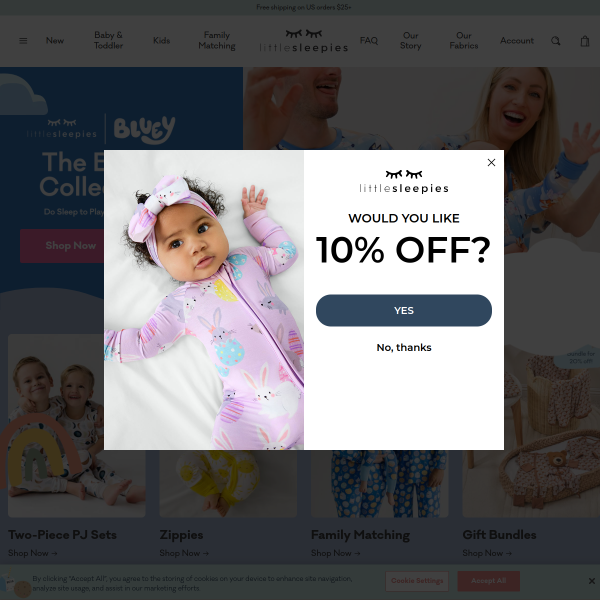 Little Sleepies website