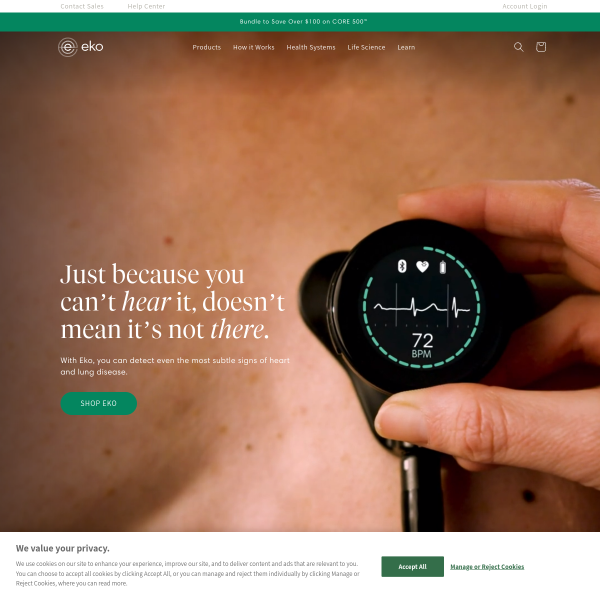Ekohealth.com website