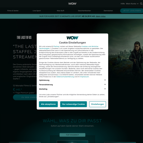 wowtv.de website
