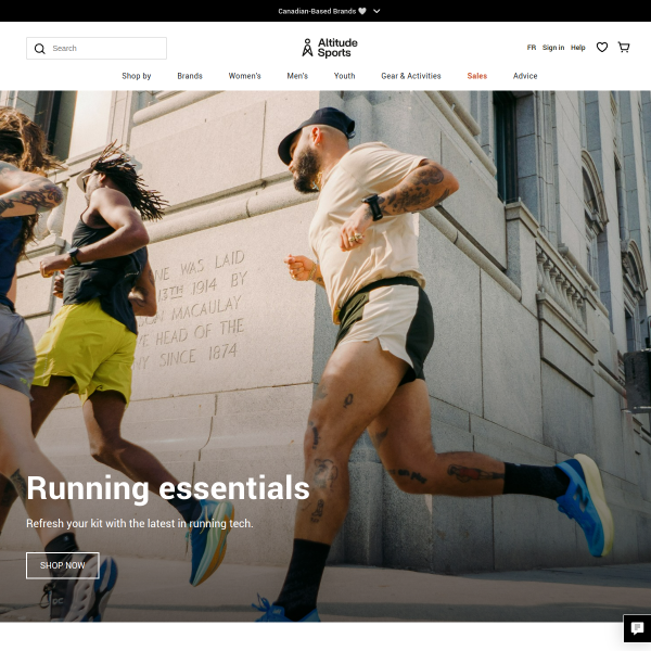 Altitude Sports website