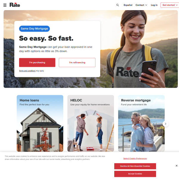 rate.com website