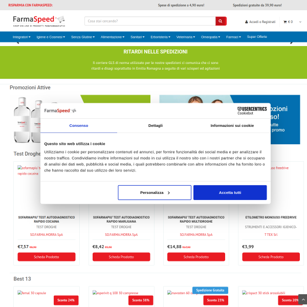 farmaspeed.it website