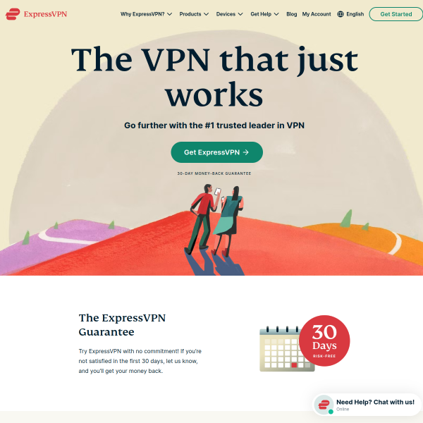 ExpressVPN website