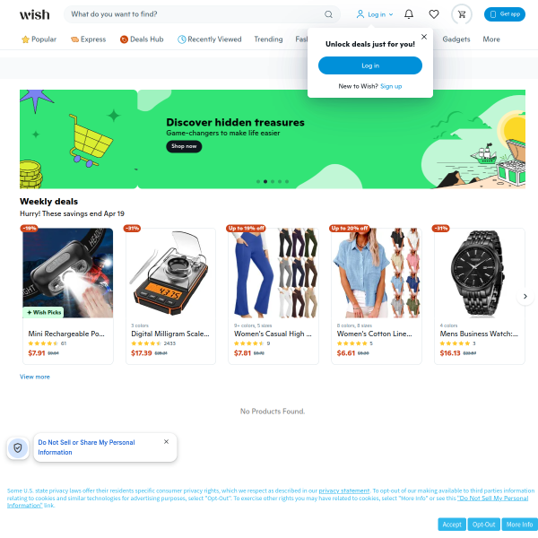 Wish.com website