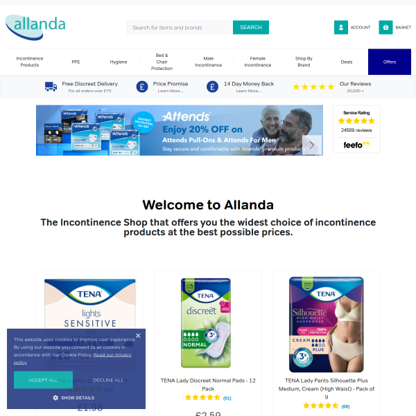allaboutincontinence.co.uk website
