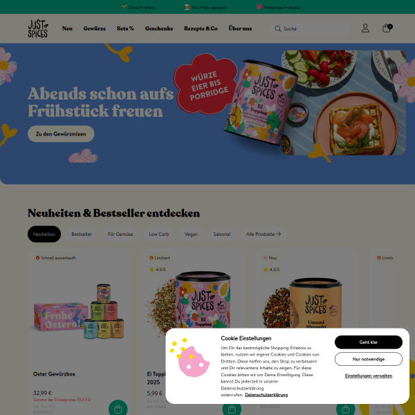 justspices.de website