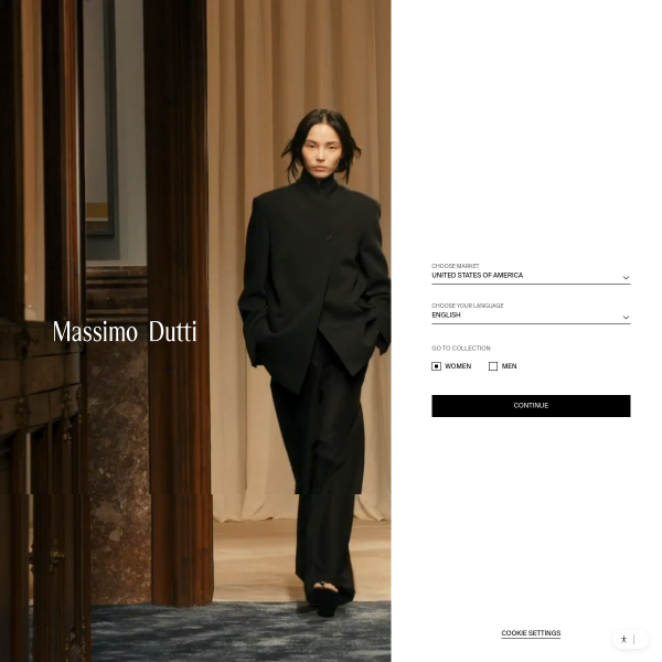 massimodutti.com website