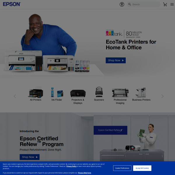 Epson US website