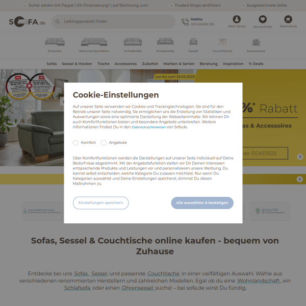sofa.de website