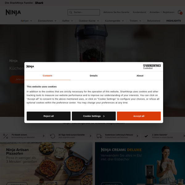 ninjakitchen.de website