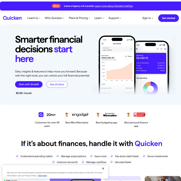 Quicken website