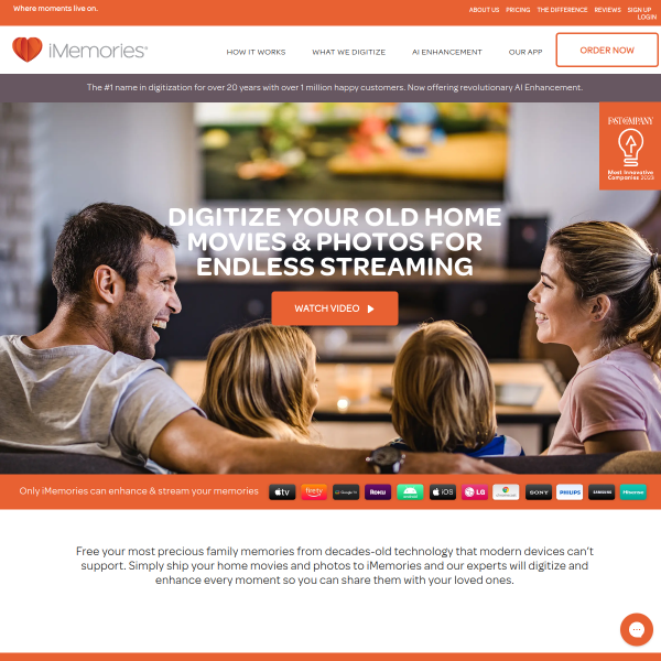 iMemories website