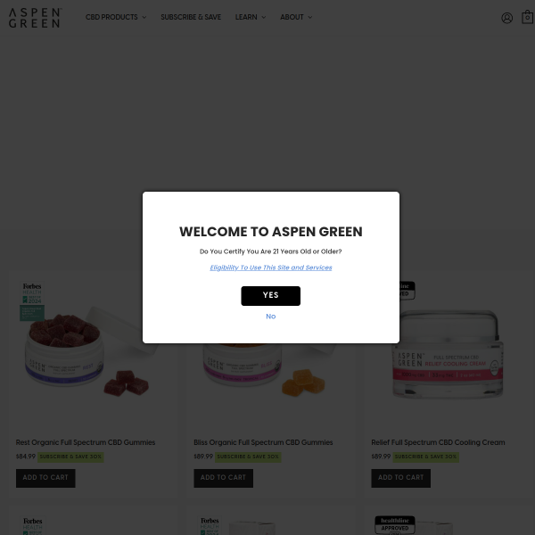 Aspen Green website