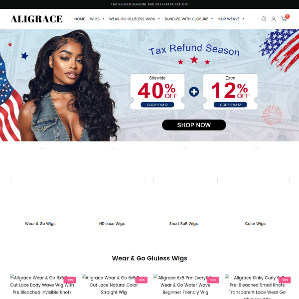 aligracehair.com website