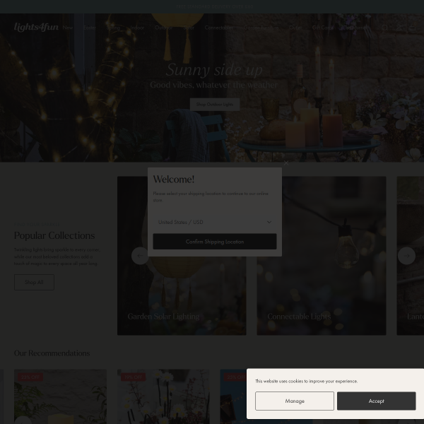 Lights4fun UK website