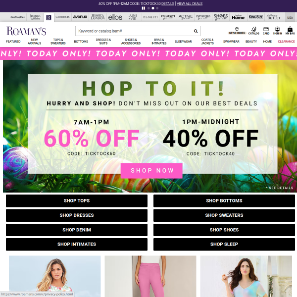 Roamans website