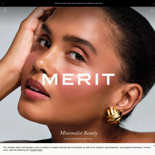 meritbeauty website