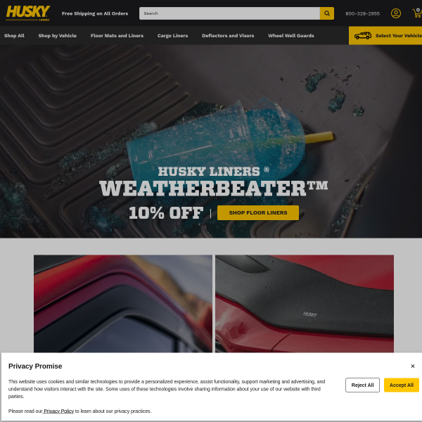 Husky Liners website