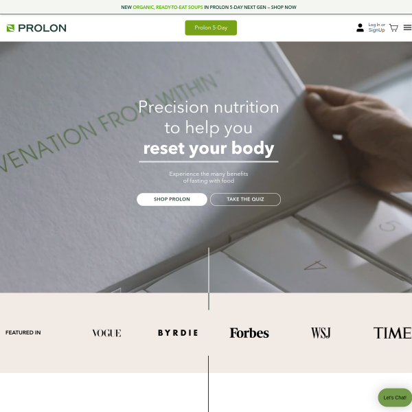 prolonlife.com website