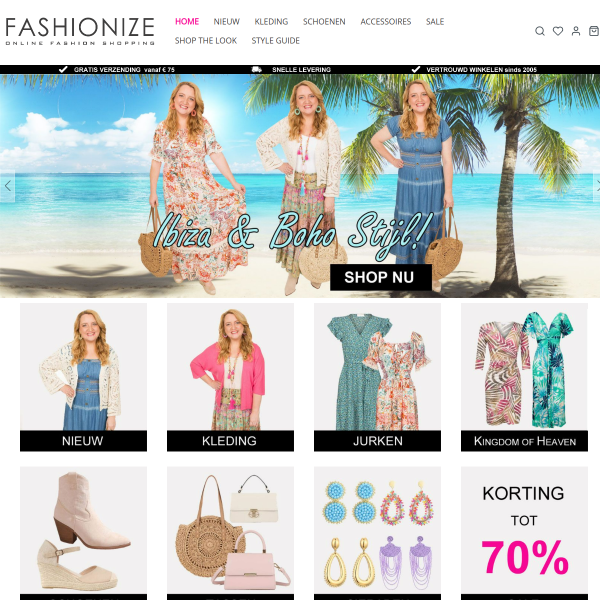 fashionize.nl website