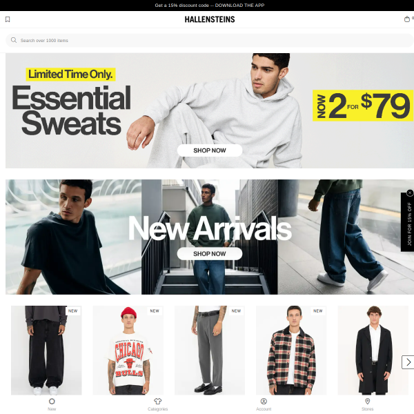 Hallenstein Brothers website