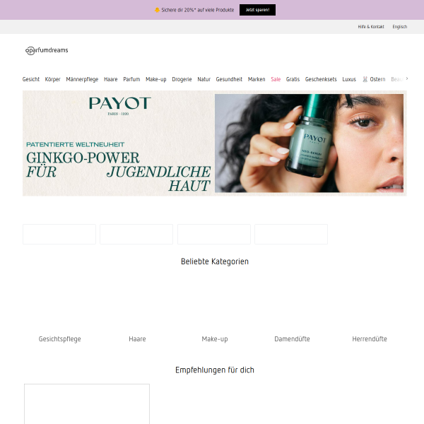 parfumdreams.de website