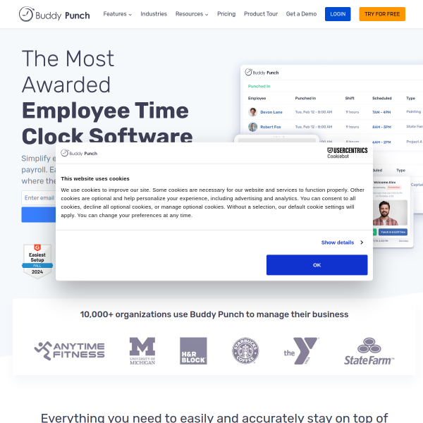 buddypunch.com website