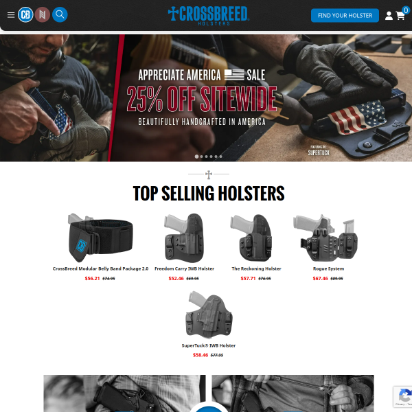 Crossbreed Holsters website