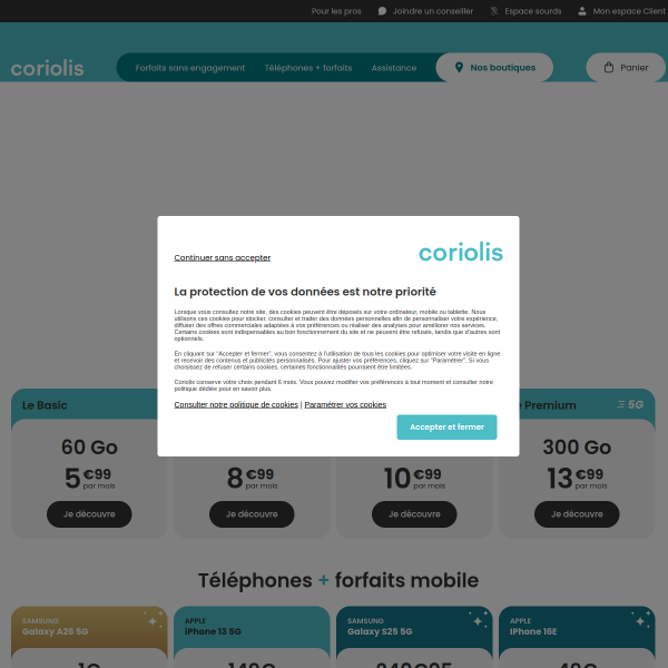 coriolis.com website