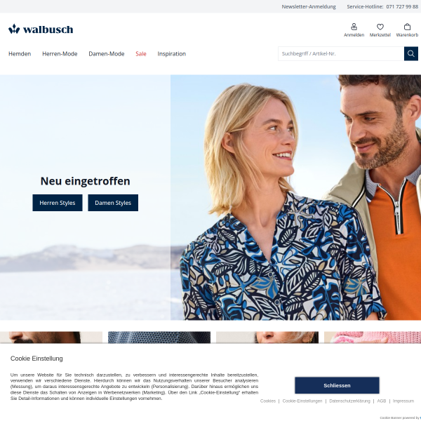 walbusch.ch website