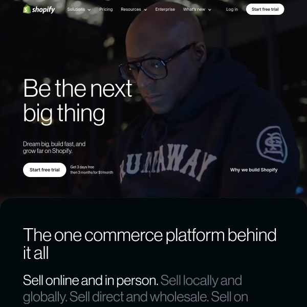 Shopify website