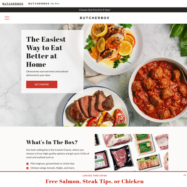 Butcher Box website