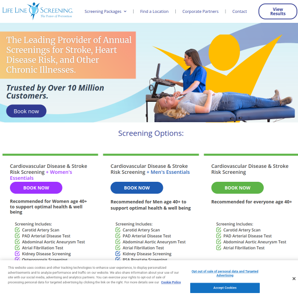 lifelinescreening website