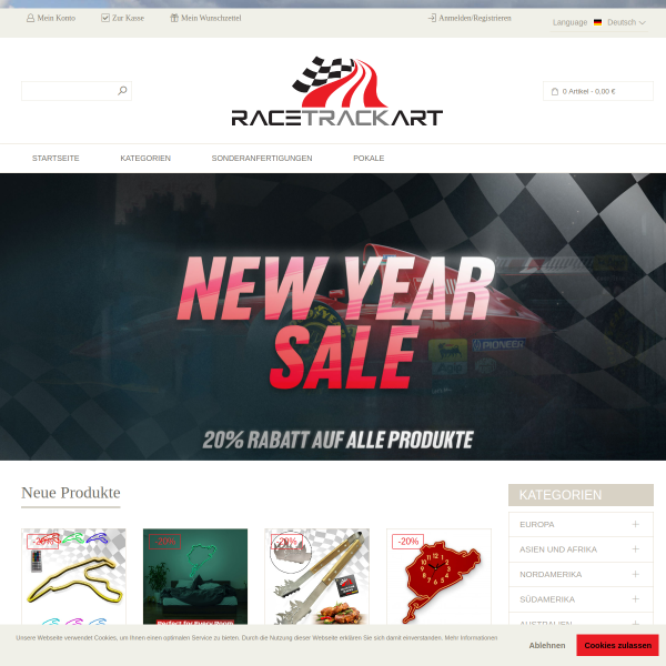 racetrackart.de website